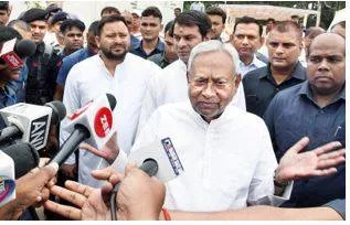 Bihar assembly adjourned after bjp seeks tejashwi’s resignation in land for job case