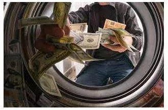 Laundering - Conceal the origins of (money obtained illegally)