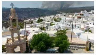 Deadly wildfires in greece and other european countries destroy homes  threaten nature reserves