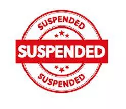 Suspended - Imposed by a judge or court but not enforced as long as no further offence is committed within a specified period.