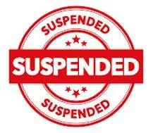 Suspend - Imposed by a judge or court but not enforced as long as no further offence is committed within a specified period.