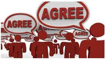 Consensus - Agreement among a group of people.