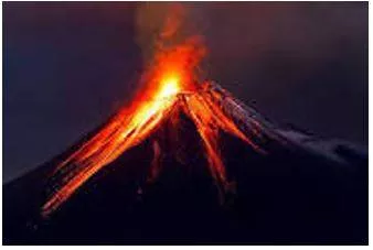 Erupted meaning