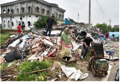 Nuh demolitions continue for third day  at least 60 structures razed in drive