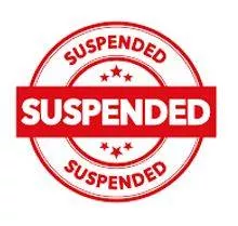 Suspended meaning