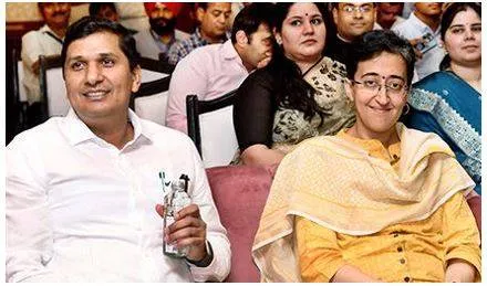 Cm hands services  vigilance depts  to atishi  file with l g