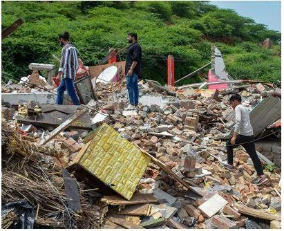 Demolition drive in nuh  haryana govt  dismisses ‘ethnic cleansing’ charge
