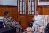 Assam rifles chief  manipur cm meet over security issues