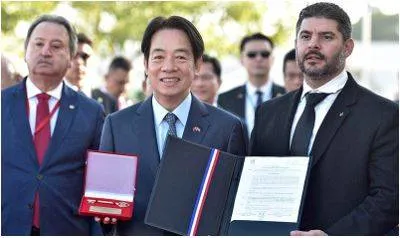Taiwan’s lai vows to ‘resist annexation’ on trip to u s 