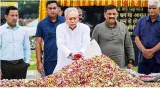 Cm nitish pays homage to vajpayee in delhi  praises late pm’s ‘inclusive politics’