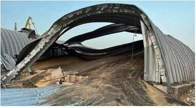 Ukrainian grain depots hit by russian drones again