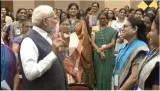 Modi's isro visit  pm meets women scientists  lauds them for key role in chandrayaan 3