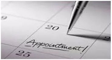 Appointment - Decided on beforehand