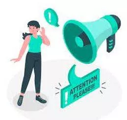 Attention - Notice taken of someone or something
