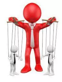 Dominated - Having power and influence over others.