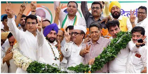 Arvinder singh lovely takes charge as dpcc chief
