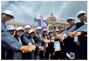 On day to mark democracy  millions come together to read the preamble