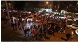 Anti government protesters block streets in armenia capital