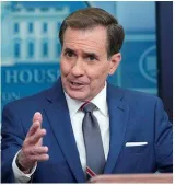 White house backs probe into ‘serious allegations’  john kirby