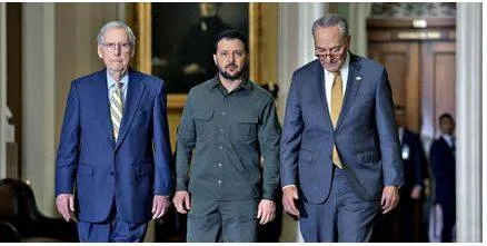 Zelenskyy wins defence deal  faces aid battle in u s 