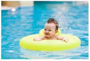 Floating - Rest or move on or near the surface of a liquid without sinking.