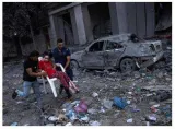 Israel pounds gaza as people scramble for safety in enclave