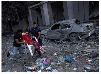 Israel pounds gaza as people scramble for safety in enclave