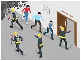 Evacuate - The act of moving people from a dangerous place to somewhere safe