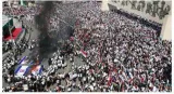Protests across west asia supporting palestinians