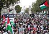 Pro palestinian protesters hold march in u k  as gaza war enters third week