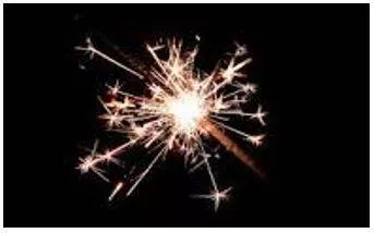 Sparked - Emit sparks of fire or electricity.
