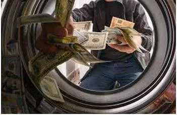 Laundering - Conceal the origins of (money obtained illegally)