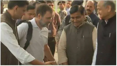 Rahul gandhi’s ‘not seen together’ remark and ‘pehle aap’ moment of gehlot  pilot