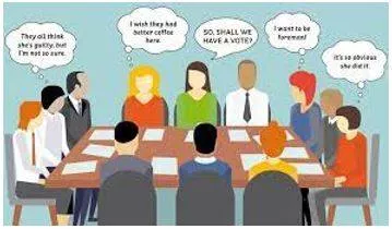 Deliberately - Discussion or thinking about something in detail.