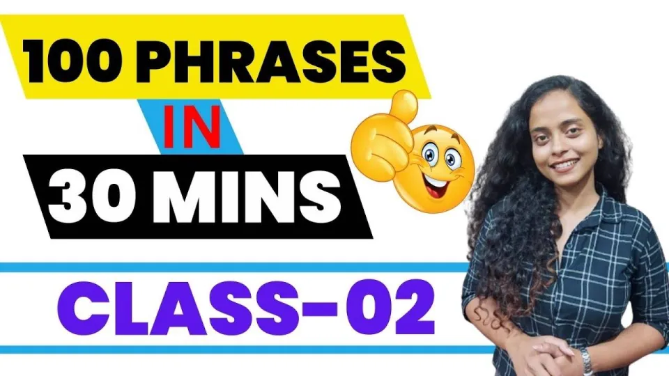 100 phrases in 30 mins | class 2