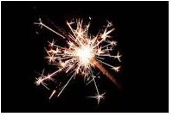 Sparked - Emit sparks of fire or electricity.