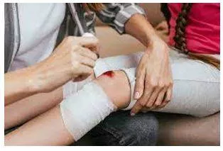 Wounded - Causing physical injury.