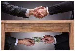 Corrupt - Dishonest or immoral behaviour or activities.