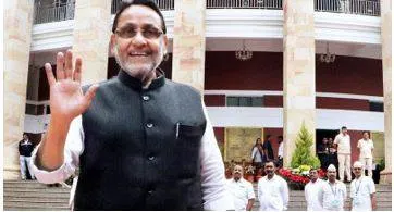 Nawab malik creates stir between bjp  ajit pawar with first house appearance 