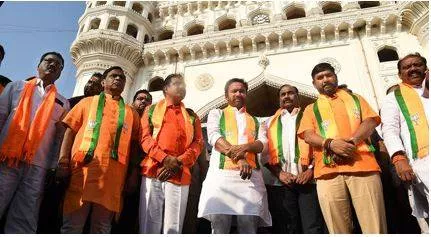 Telangana bjp mlas infuse ‘communal tone’ into oath taking event