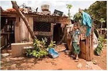 Impoverished - Made poor.