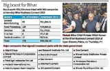 In run up to ls poll  investment of ₹50 530 cr  at business meet gives nitish shot in the arm