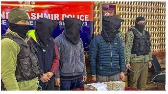 Three militants planning attacks on policemen arrested in srinagar  police
