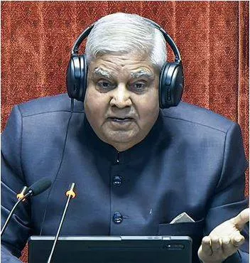 Dhankhar upset as mp mimics him during protest