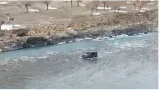 Watch  tourist beats himachal pradesh traffic  drives suv through river  fined