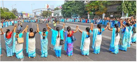 Anganwadi workers  helpers in a p  reject sops as strike for higher wages logs 11 days