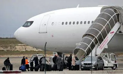 Aircraft grounded in france’s vatry airport leaves for india