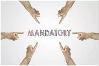 Mandatory - Compulsory.