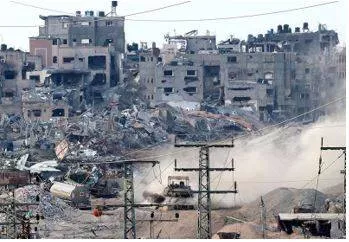 Israel bombs northern gaza as both sides suffer losses