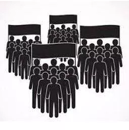 Faction - A small organized dissenting group within a larger one, especially in politics.